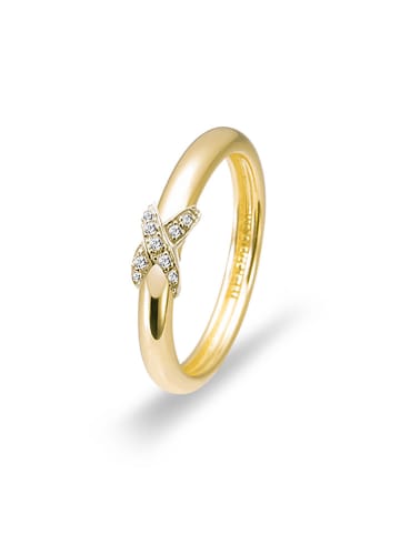 ÔNESSA Beschicht. Ring mit Edelsteinen