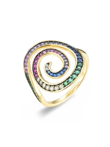 ÔNESSA Beschicht. Ring mit Edelsteinen