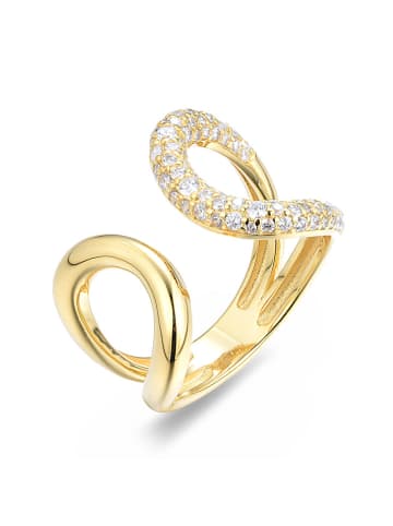 ÔNESSA Gecoate ring met edelstenen