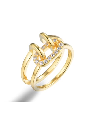 ÔNESSA Beschicht. Ring mit Edelsteinen