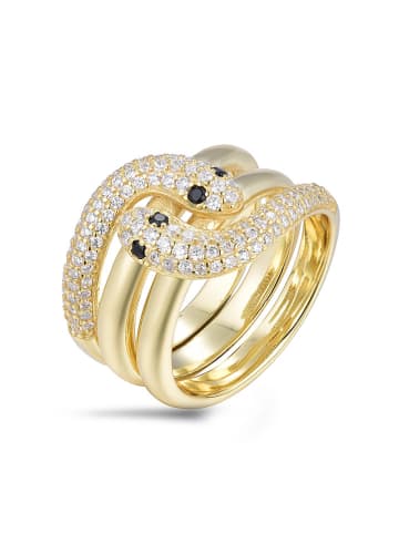 ÔNESSA Beschicht. Ring mit Edelsteinen