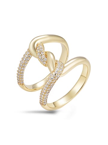 ÔNESSA Beschicht. Ring mit Edelsteinen