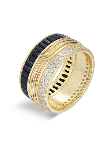 ÔNESSA Beschicht. Ring mit Edelsteinen