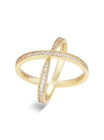 ÔNESSA Beschicht. Ring mit Edelsteinen