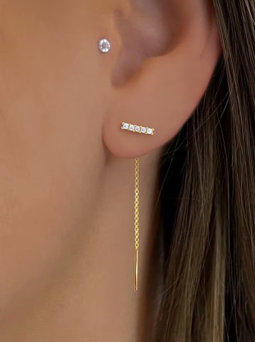 ÔNESSA Gecoate oorhangers met edelstenen