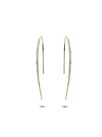 ÔNESSA Gecoate oorhangers met edelstenen