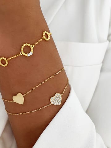 ÔNESSA Gecoate armband met sierelementen