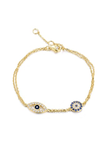 ÔNESSA Gecoate armband met sierelementen