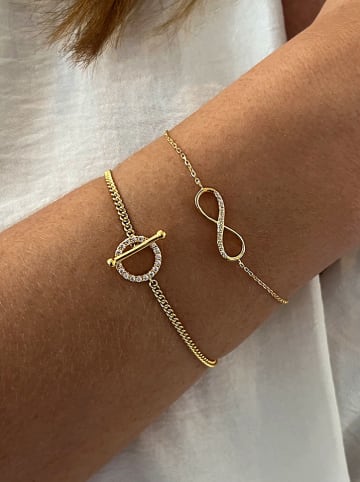 ÔNESSA Gecoate armband met sierelementen