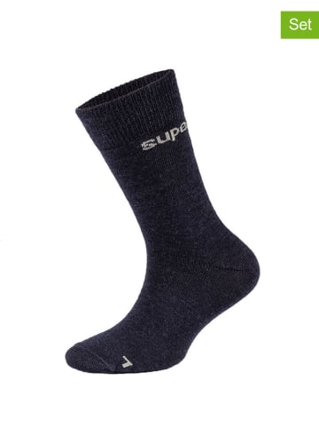 super.natural 2er-Set: Socken "All Day" in Dunkelblau