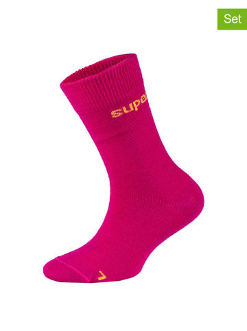 super.natural 2er-Set: Socken "All Day" in Fuchsia