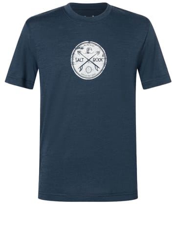 super.natural Funktionsshirt "Salt & Rock" in Dunkelblau