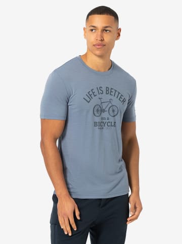 super.natural Funktionsshirt "Better Bike" in Hellblau