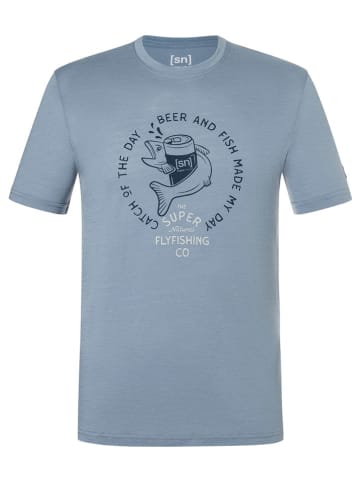 super.natural Functioneel shirt "Juhos Finest" lichtblauw