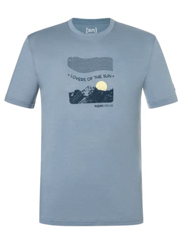 super.natural Funktionsshirt "Sun Lovers" in Hellblau