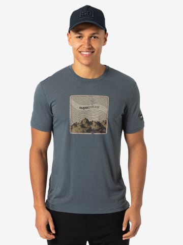 super.natural Functioneel shirt "Mountain Vibes" lichtblauw
