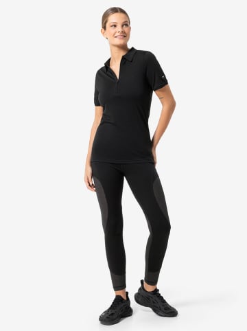 super.natural Poloshirt "Zip" zwart