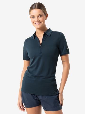 super.natural Poloshirt "Zip" in Dunkelblau