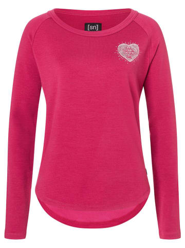 super.natural Longsleeve "Little Heartwood Crew" in Pink