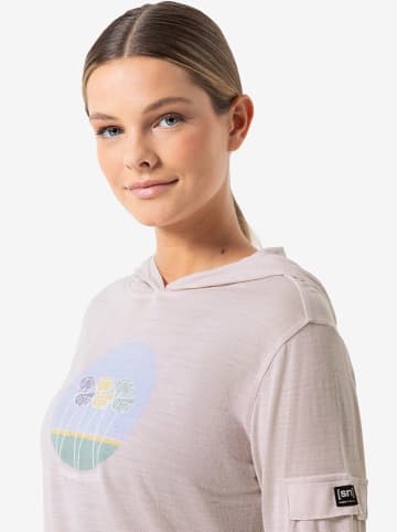 super.natural Hoodie "Tulips" in Rosa