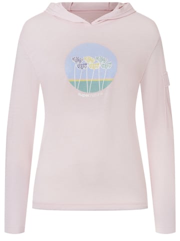 super.natural Hoodie "Tulips" in Rosa
