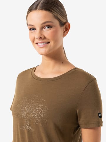super.natural Functioneel shirt "Tree Of Knowledge" lichtbruin