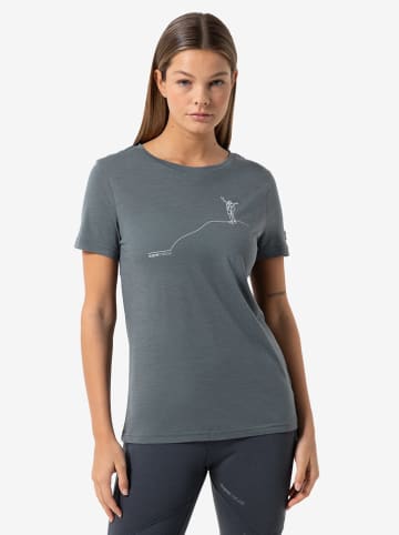 super.natural Funktionsshirt "Bergglück" in Anthrazit