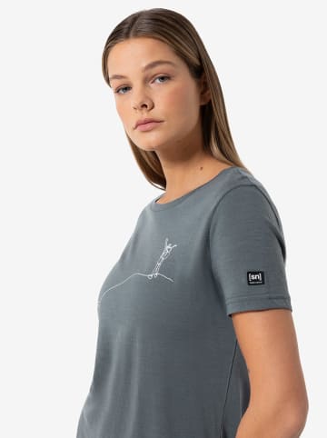 super.natural Funktionsshirt "Bergglück" in Anthrazit
