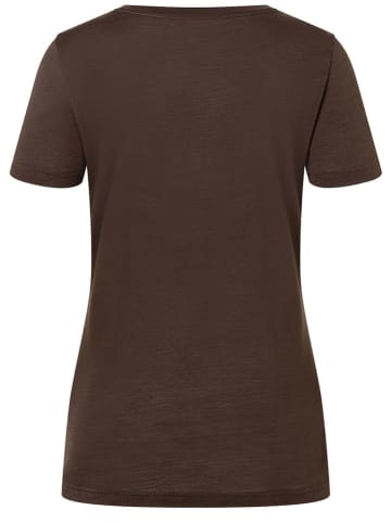 super.natural Funktionsshirt "Ornament" in Braun