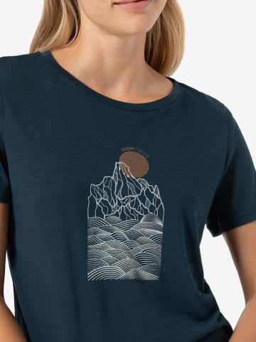 super.natural Funktionsshirt "Preikestolen Cloffs" in Dunkelblau