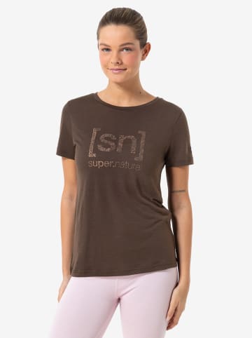 super.natural Functioneel shirt "Arabesque" bruin