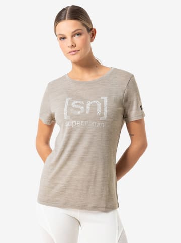 super.natural Functioneel shirt "Arabesque" beige