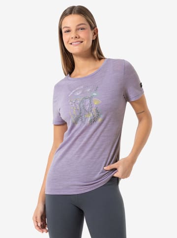 super.natural Funktionsshirt "Rock Flowers" in Lila