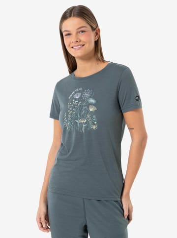 super.natural Funktionsshirt "Rock Flowers" in Blau