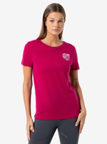super.natural Functioneel shirt "Little Heartwood" roze