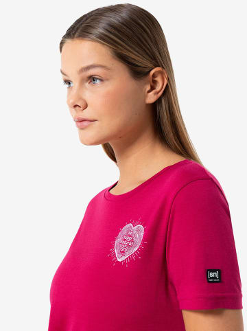 super.natural Funktionsshirt "Little Heartwood" in Pink