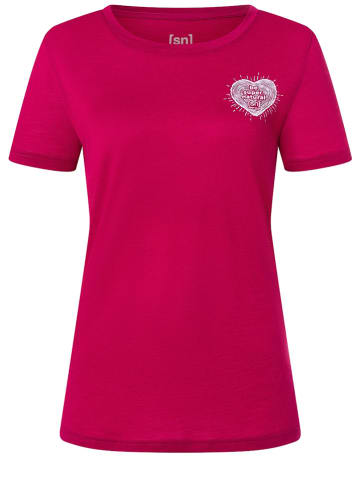 super.natural Funktionsshirt "Little Heartwood" in Pink