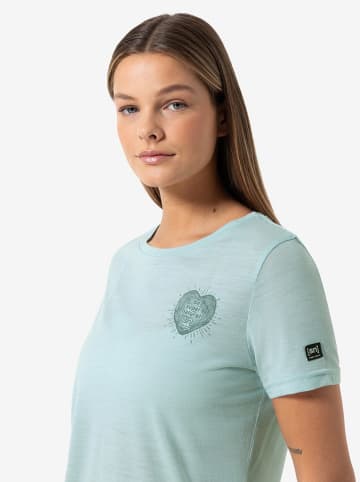 super.natural Funktionsshirt "Little Heartwood" in Hellblau