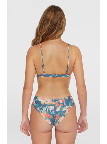 O'Neill Biustonosz bikini "Seaside" w kolorze niebieskim ze wzorem
