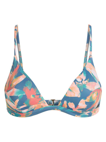 O'Neill Biustonosz bikini "Seaside" w kolorze niebieskim ze wzorem