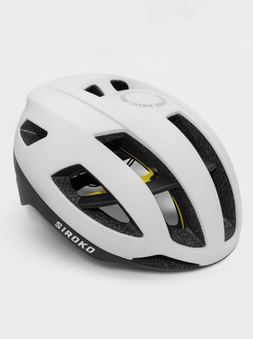 Siroko Rowerowy kask wyścigowy "Ace" w kolorze białym