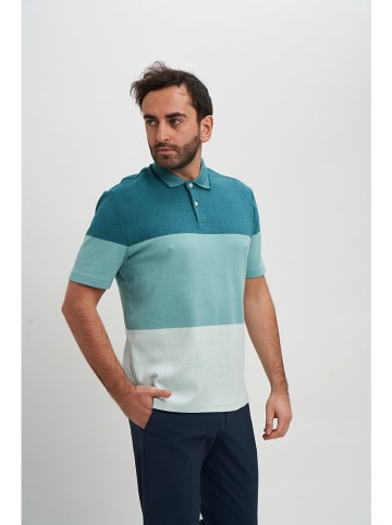Marks & Spencer Poloshirt turquoise/wit