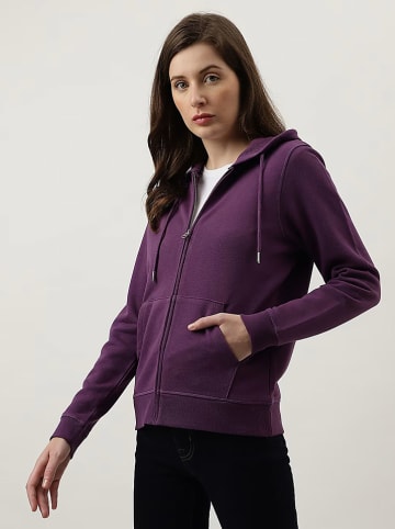 Marks & Spencer Sweatjacke in Aubergine