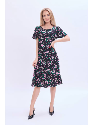 Marks & Spencer Kleid in Schwarz/ Rosa