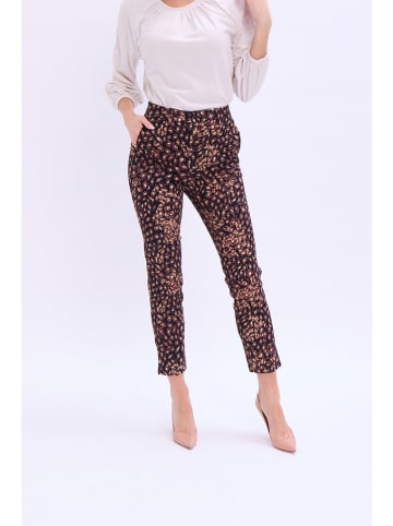 Marks & Spencer Hose in Schwarz/ Bordeaux