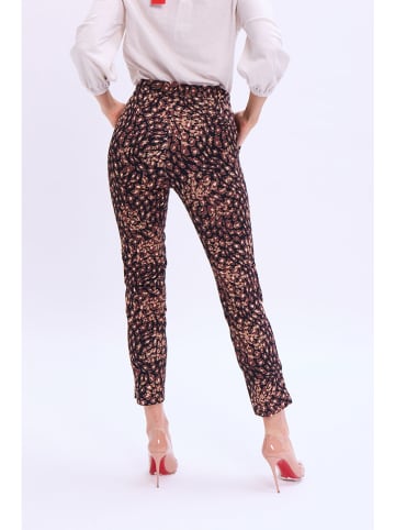 Marks & Spencer Hose in Schwarz/ Bordeaux