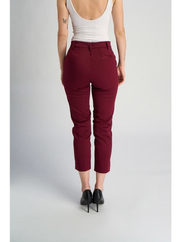 Marks & Spencer Spodnie chino w kolorze bordowym