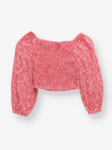 Marks & Spencer Bluse in Rot/ Weiß