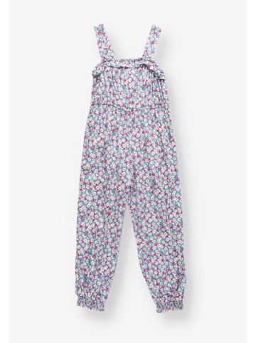 Marks & Spencer Jumpsuit in Hellblau/ Weiß/ Lila