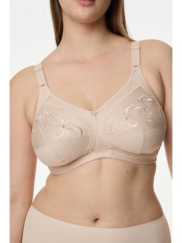 Marks & Spencer Biustonosz minimizer w kolorze beżowym